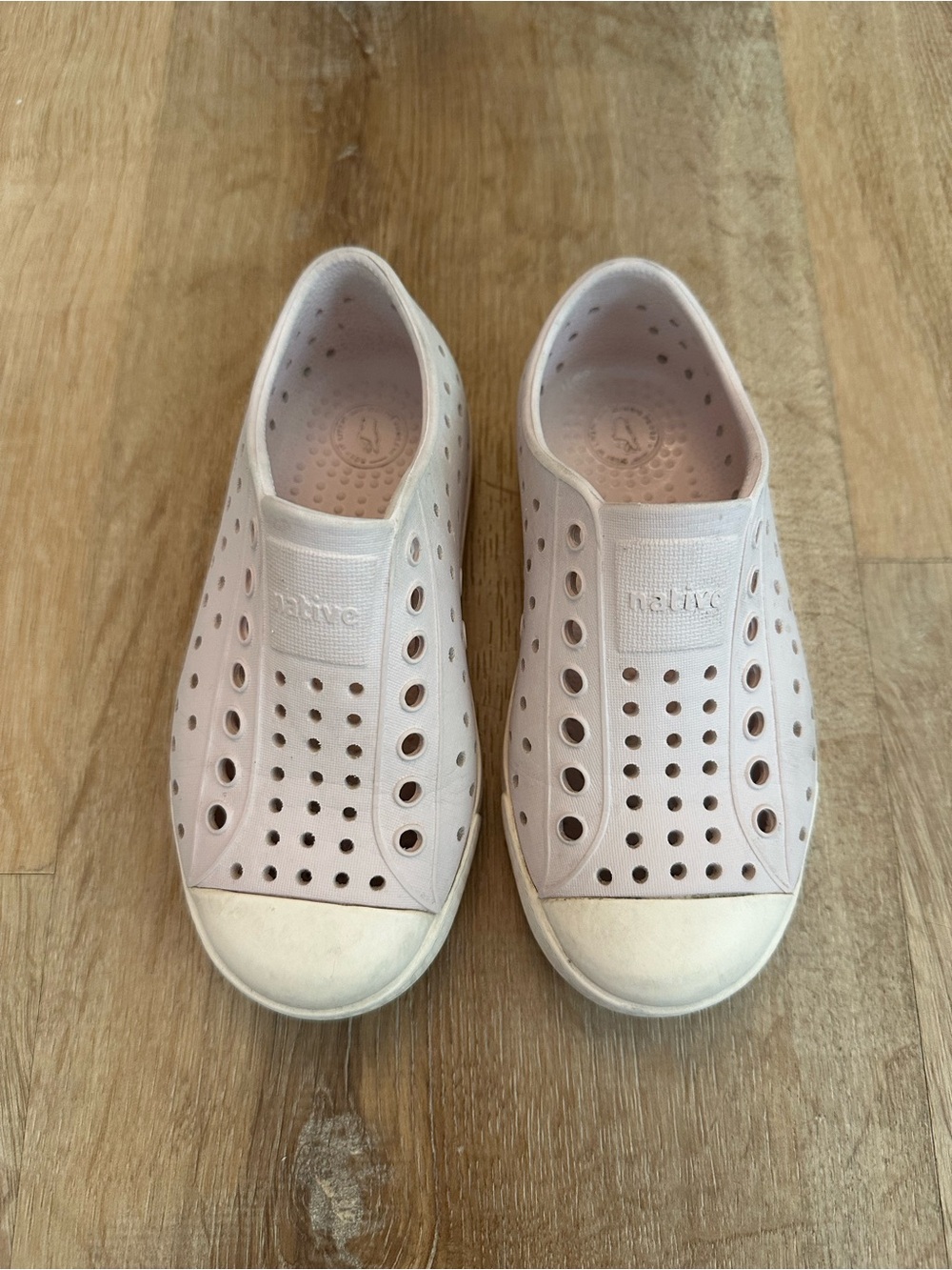 Native Shoes Kids Slip-On Water Shoes in Light Pink